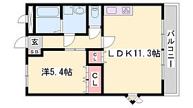 メゾン・フレグランス  ｜ 兵庫県姫路市広畑区蒲田（賃貸アパート1LDK・2階・41.04㎡） その2