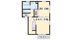 ソラティオ  ｜ 兵庫県姫路市南条1丁目（賃貸アパート1LDK・1階・42.12㎡） その2