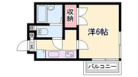 ジュネス城北新町II  ｜ 兵庫県姫路市城北新町2丁目（賃貸マンション1K・2階・19.50㎡） その2