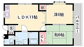 ハイツフラッグ  ｜ 兵庫県宍粟市山崎町千本屋（賃貸アパート2LDK・2階・49.68㎡） その1