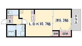 サンモール  ｜ 兵庫県姫路市玉手2丁目（賃貸アパート1LDK・2階・43.02㎡） その2