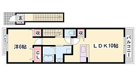 ワイズコンブリオV  ｜ 兵庫県姫路市飾磨区若宮町（賃貸アパート1LDK・2階・42.80㎡） その2