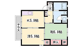 ラ・クレール　A棟  ｜ 兵庫県加東市梶原（賃貸アパート2K・2階・43.75㎡） その2