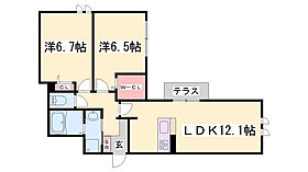 Maison Alba  ｜ 兵庫県相生市栄町（賃貸アパート2LDK・1階・58.35㎡） その2