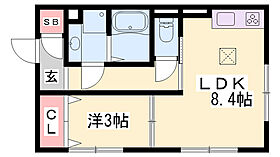 ラフィーネ亀山  ｜ 兵庫県姫路市亀山（賃貸アパート1LDK・2階・33.19㎡） その2