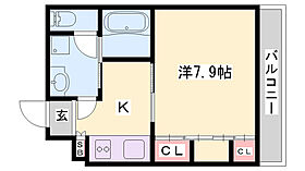 リープラス網干  ｜ 兵庫県姫路市網干区新在家（賃貸マンション1K・2階・26.08㎡） その2