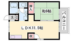 メゾンＴ2　B棟  ｜ 兵庫県姫路市砥堀（賃貸アパート1LDK・2階・40.25㎡） その2