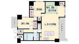 ライオンズマンション姫路  ｜ 兵庫県姫路市忍町（賃貸マンション3LDK・4階・76.36㎡） その2