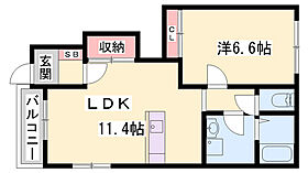 ベルメゾン  ｜ 兵庫県姫路市香寺町中仁野（賃貸アパート1LDK・1階・44.63㎡） その2