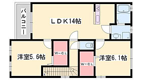 ステラコート1番館  ｜ 兵庫県神崎郡福崎町南田原（賃貸アパート2LDK・1階・53.41㎡） その2