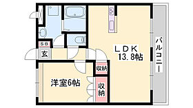 サンシャインI号館  ｜ 兵庫県姫路市網干区坂出（賃貸アパート1LDK・1階・45.36㎡） その2