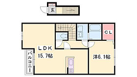 ロイヤルシャトーＭ  ｜ 兵庫県姫路市別所町小林（賃貸アパート1LDK・2階・54.06㎡） その2