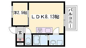 パレ・シェーヌデクールI  ｜ 兵庫県姫路市元町（賃貸アパート1LDK・2階・25.87㎡） その2