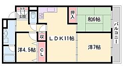 アルコラカーサ姫路土山 3LDKの間取図画像