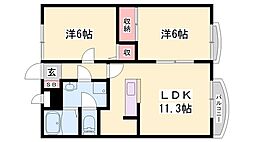 間取図画像 2LDK