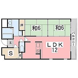 シティーガーデン広畑 3LDKの間取図画像