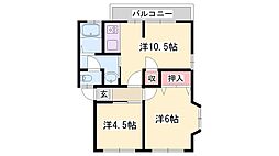 河原サンハイツB 1階/-