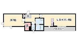 間取図画像 1LDK