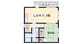 間取図画像 1LDK