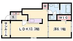 間取図画像 1LDK