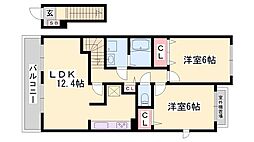パレ　ドゥールＣ 2階/-