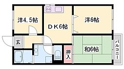 グランイル御立 3DKの間取図画像