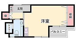 クオリティライフ壱番館 1Kの間取図画像
