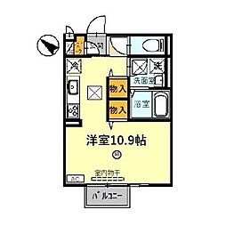 セジュール天満 ワンルームの間取図画像