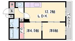 T-BLD神屋町 2LDKの間取図画像
