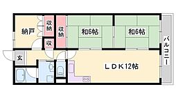 アーバンコート大町 2SLDKの間取図画像