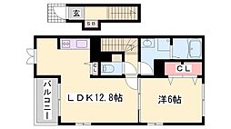 サンセール4 1LDKの間取図画像