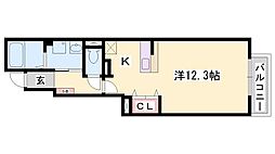 アルモニー・NAO 1Kの間取図画像