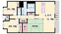 ラヴィーヌ砥堀 2階