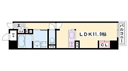 キャッスルコート龍野町2 ワンルームの間取図画像