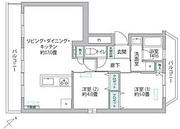 間取図画像 2LDK