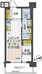 イニシア練馬北町レジデンス 1LDKの間取図画像