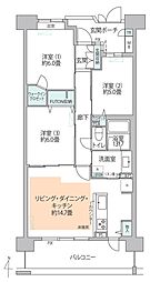 藤和シティホームズ大宮氷川参道 3LDKの間取図画像