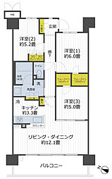 ひばりが丘フィールズ1番街 3LDKの間取図画像