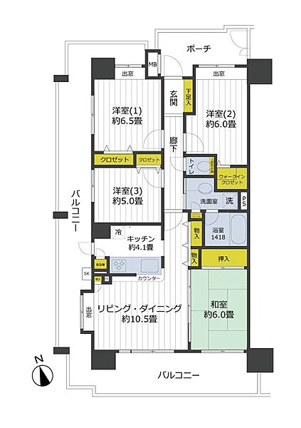 間取りを拡大表示