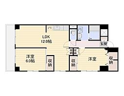 グレースマンション-2 2LDKの間取図画像