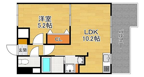 M‘プラザ香里六番館 ｜大阪府寝屋川市日新町(賃貸マンション1LDK・3階・34.50㎡)の写真 その2