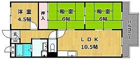 サンライフ牧野  ｜ 大阪府枚方市上島町（賃貸マンション3LDK・4階・61.00㎡） その2