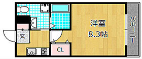 プラディオ交野  ｜ 大阪府交野市私部西１丁目（賃貸マンション1K・6階・24.48㎡） その2