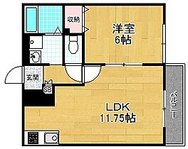 マーベルナガムラ  ｜ 大阪府枚方市大峰元町２丁目（賃貸アパート1LDK・1階・40.95㎡） その2