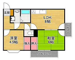 エストモンタニュ  ｜ 大阪府枚方市東山１丁目（賃貸マンション2DK・4階・47.00㎡） その2