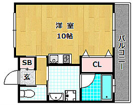 ツインヒルズ  ｜ 大阪府枚方市牧野阪２丁目（賃貸マンション1K・1階・27.92㎡） その2