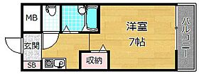 スカイパレス有馬  ｜ 大阪府枚方市宮之阪２丁目（賃貸マンション1K・3階・19.50㎡） その2