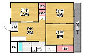 レジデンス松栄I  ｜ 大阪府枚方市渚西２丁目（賃貸マンション2LDK・5階・54.00㎡） その2