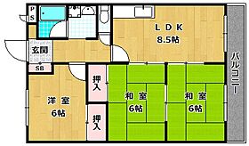 プルミエール大西  ｜ 大阪府枚方市星丘３丁目（賃貸マンション3LDK・4階・61.14㎡） その2