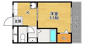 第2星ヶ丘マンション  ｜ 大阪府枚方市星丘１丁目（賃貸マンション1K・2階・21.00㎡） その2